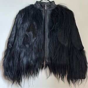 Vintage Shaggy Monster Fur Coat By Elizabeth And James